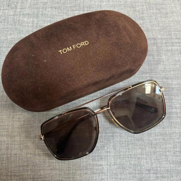 Tom Ford Lionel FT0750 52J Brown Sunglasses Unisex/Mens - Picture 1 of 6